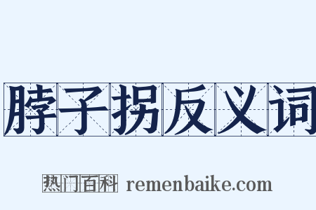 脖子拐反义词是什么意思的图片